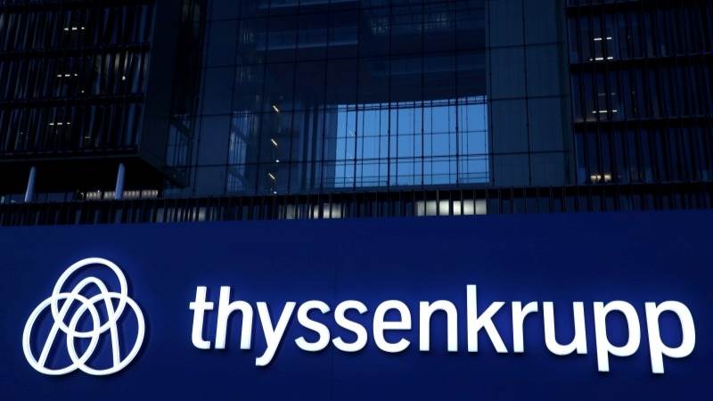 Thyssenkrupp sales down 12% to €9.6B in Q3