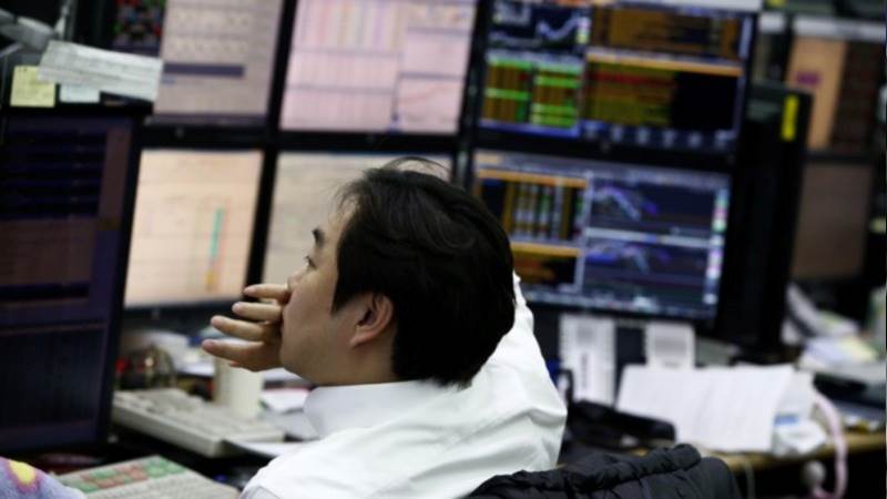 Asian stocks lower in afternoon trading