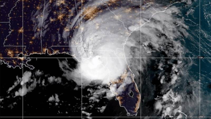 Idalia downgraded to category 3, makes landfall