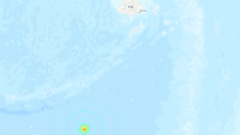 5.7-magnitude earthquake hits off coast of Fiji