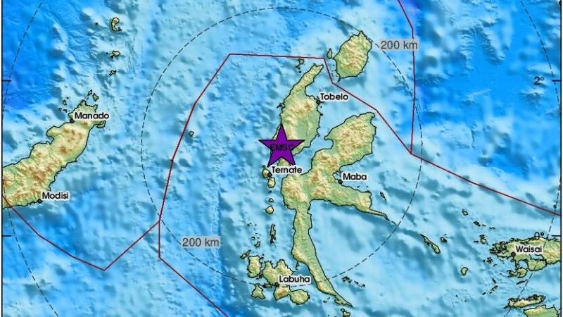 6.0-magnitude earthquake hits Halmahera, Indonesia