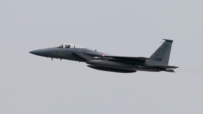 US F-15 fighter aircraft arrive in Middle East