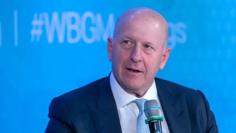 Goldman CEO: Tightening impact to be felt in 2-4 quarters