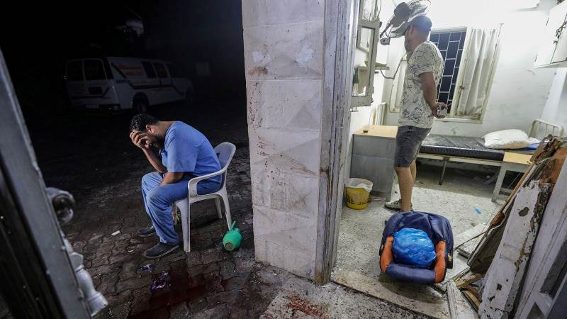 Palestine reports blasts near hospital in Gaza