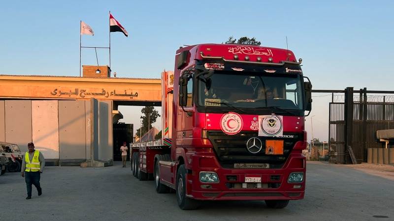 PRCS: 476 aid trucks entered Gaza, no fuel so far