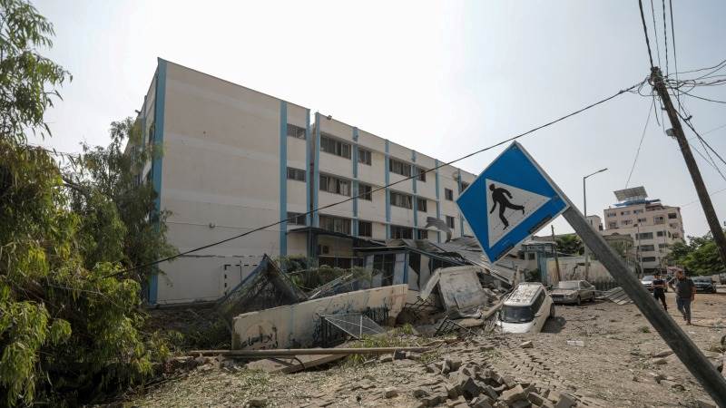 Two UN schools in Gaza hit by strikes