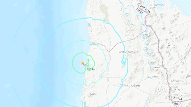 5.7 magnitude earthquake hits northern Chile