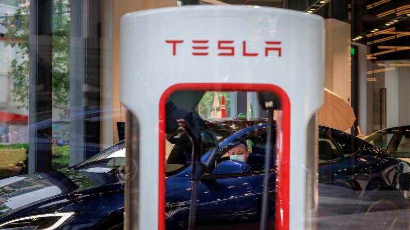 Tesla jumps almost 6% in premarket on China news