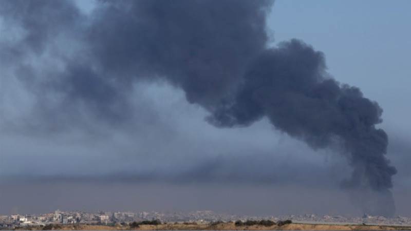 Israeli drones hit near hospital in central Gaza