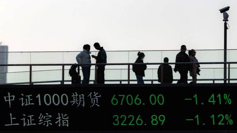 Asia mostly lower after Chinese inflation update