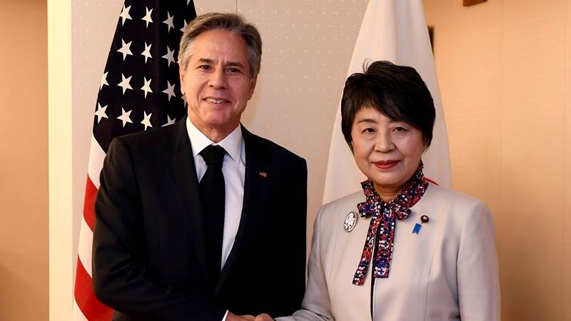 US, Japan top diplomats talk Middle East, Ukraine crisis