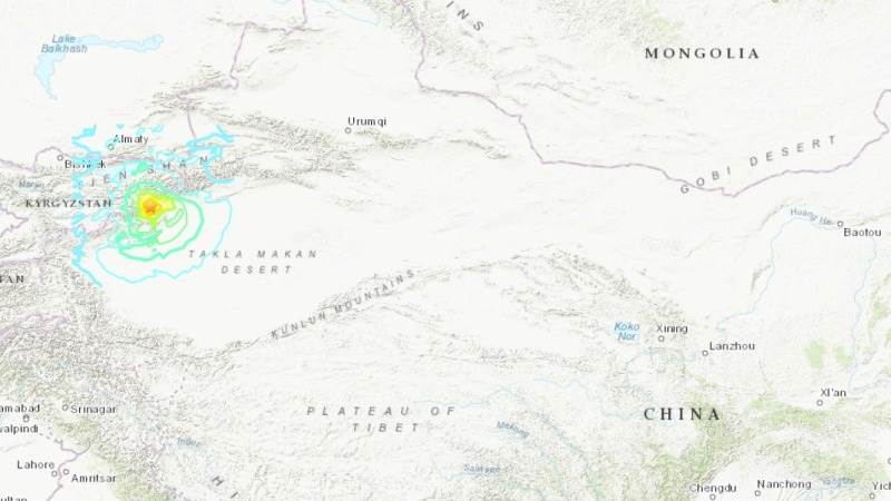 7.0 magnitude quake shakes China-Kyrgyzstan border