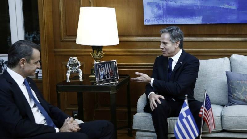 Blinken talks safeguarding Red Sea with Greek prime minister