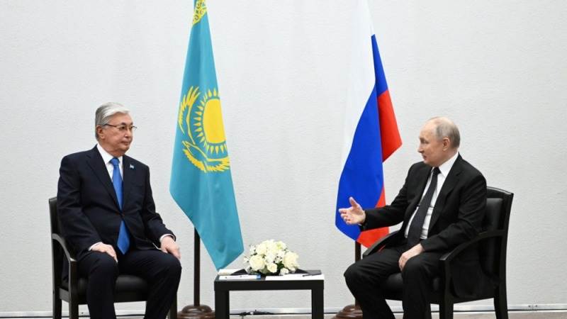 Putin holds talks with Kazakh president