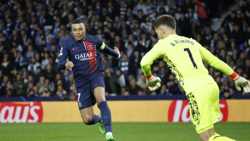 PSG reach CL quarterfinals after beating Real Sociedad