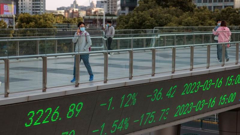 Asia mostly lower after China’s Wang remarks, data