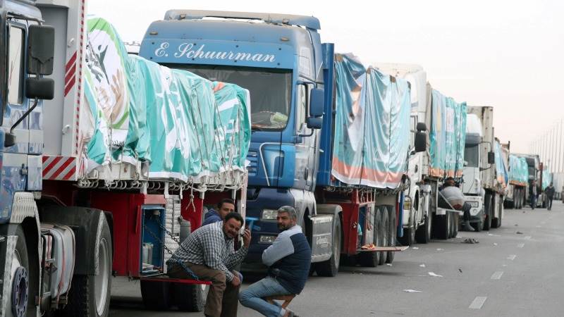 Israel says 225 aid trucks entered Gaza