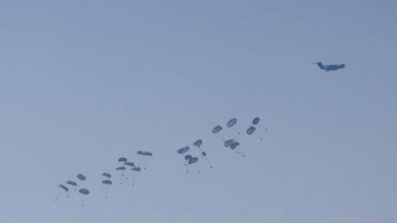 Israel: 169 aid packages airdropped over Gaza on Monday