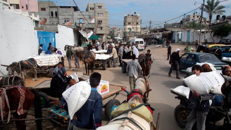 UNRWA warehouse in Gaza hit, many injured