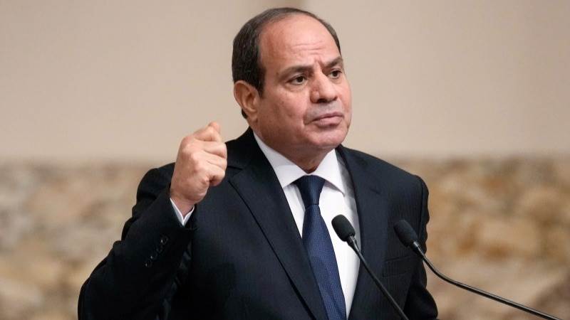 El-Sisi: Egypt to continue to work on Gaza ceasefire