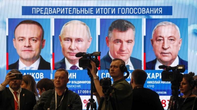 CEC: Putin leads election with 87% after processing 40% of ballots