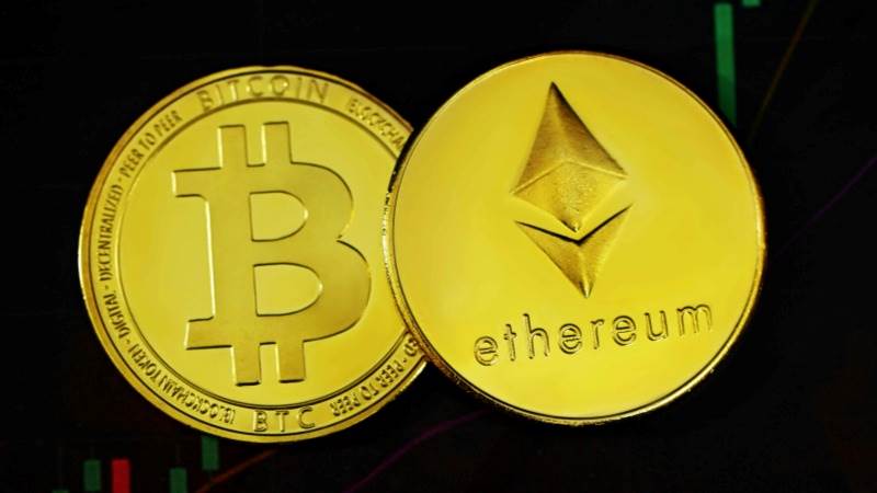 Cryptos fall, Ethereum dips over 5%