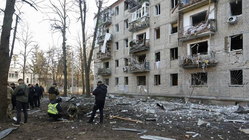 Russian drone strikes on Kharkiv kill 3 emergency workers