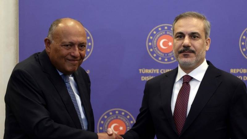 Turkish, Egyptian ministers address Gaza in talks