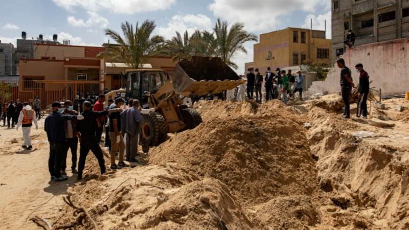 Hamas: Mass graves in Gaza evidence of ‘genocide’