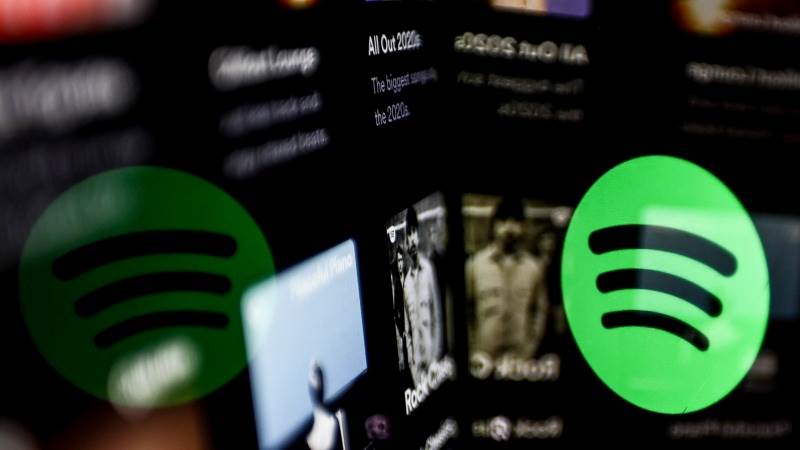 Spotify jumps almost 16% on users, revenue report