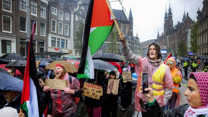 125 arrested at pro-Palestinian protest in Amsterdam