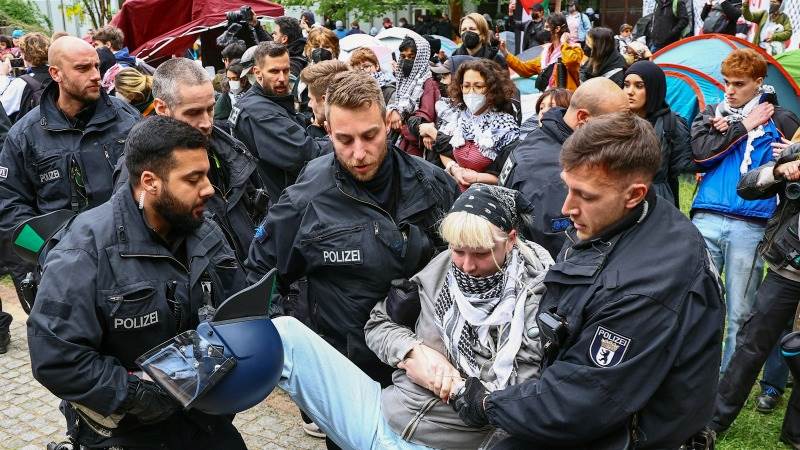 Pro-Palestinian camp dismantled at Berlin university