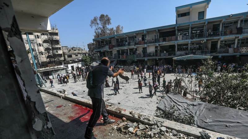 Israel targets UNRWA school in northern Gaza