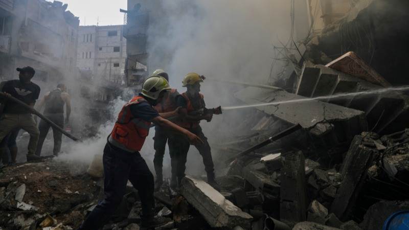 Gaza officials: At least 42 killed in attack on Shati camp