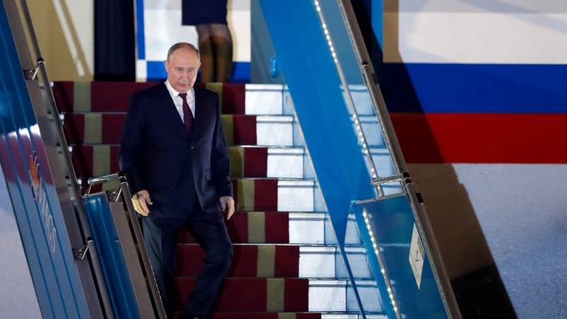 Putin arrives in Kazakhstan for SCO Summit