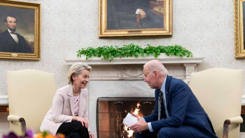 Biden congratulates Von der Leyen on re-election