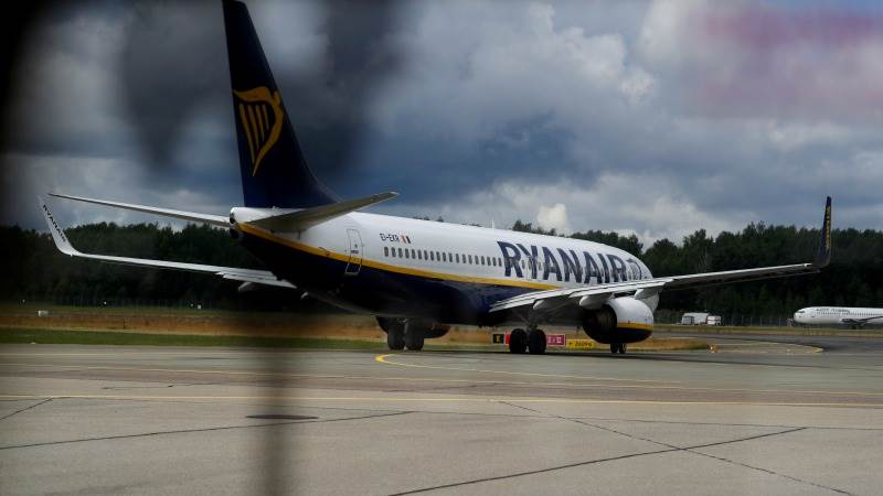 Ryanair falls almost 13% after disheartening results