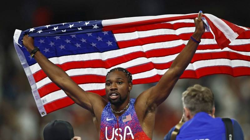 Noah Lyles wins men’s 100-meter race gold