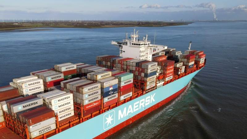 Maersk falls 4% after missing Q2’s revenue estimates