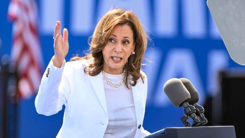 Harris says courts will ‘handle’ Trump