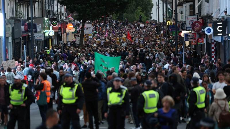 UK’s policing minister warns of potential protests in coming days