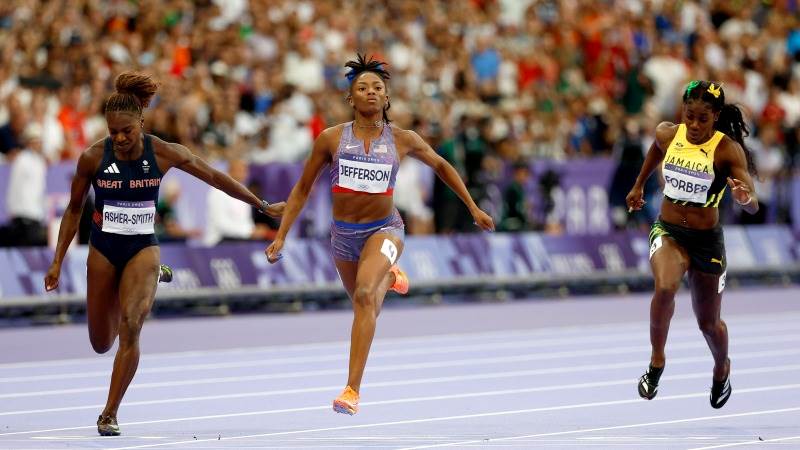 Team USA wins women’s 4x100m relay Olympic gold