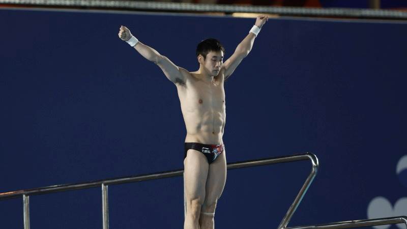 China’s Cao Yuan wins Olympic gold in men’s 10m platform diving