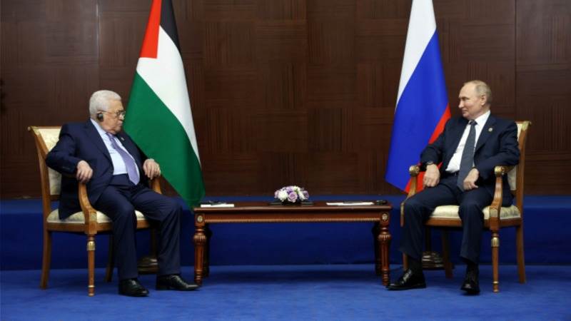 Palestinian president set to meet Putin in Russia