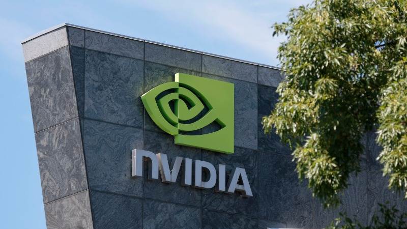 Nvidia up by 5% to two-week high