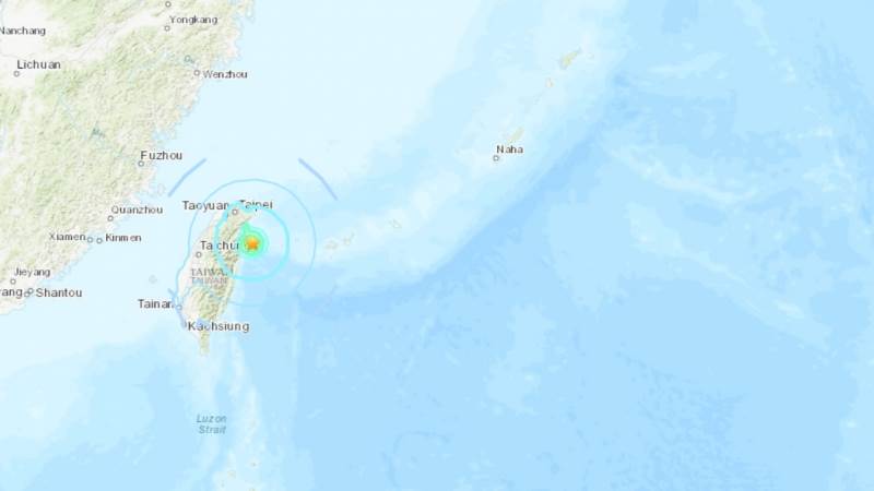 5.4-magnitude earthquake shakes Taiwan