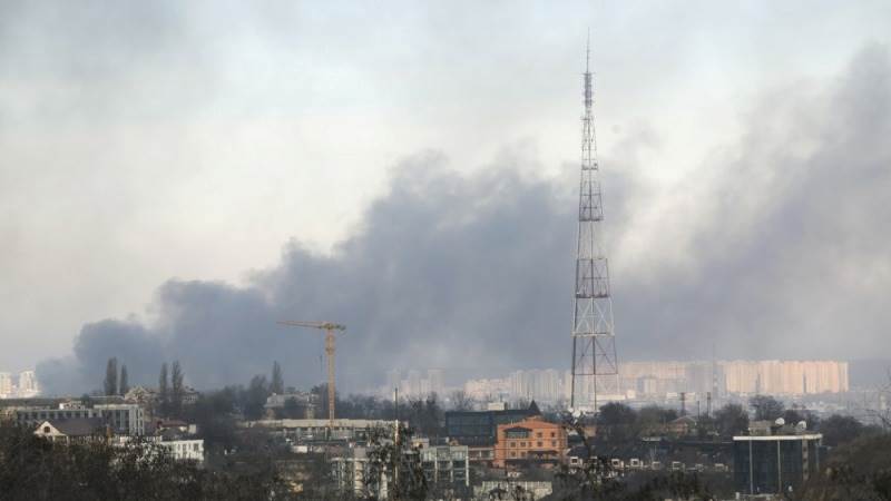 Ukrainian drone strikes ignite fire at Russian oil depot