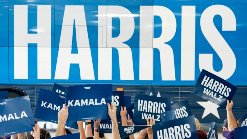 Harris raised almost twice as much as Trump in 3 months