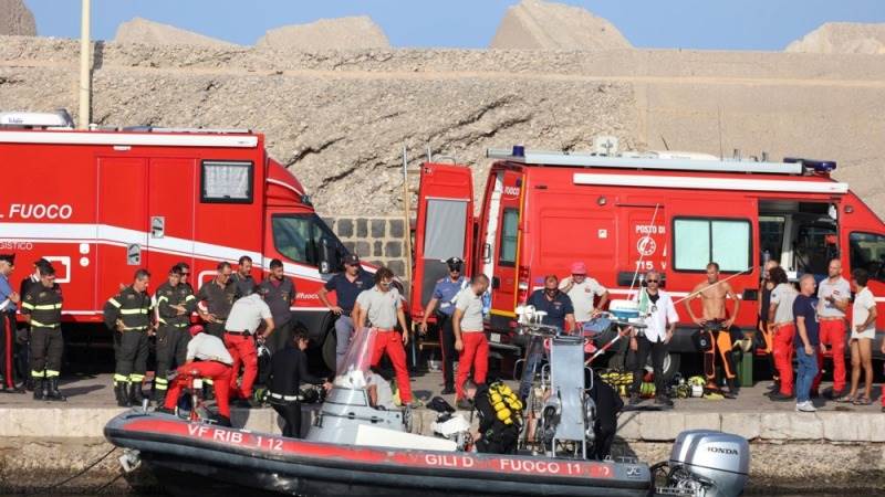 Two more bodies recovered from sunken yacht off Sicily coast