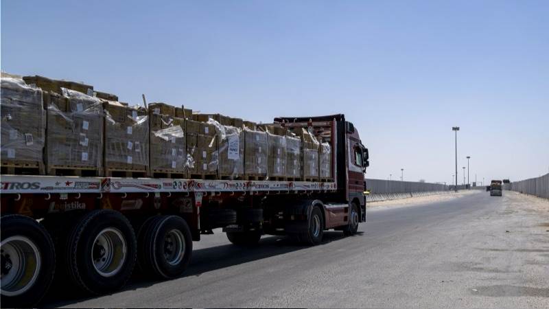 COGAT: 234 humanitarian trucks entered Gaza on Aug. 22